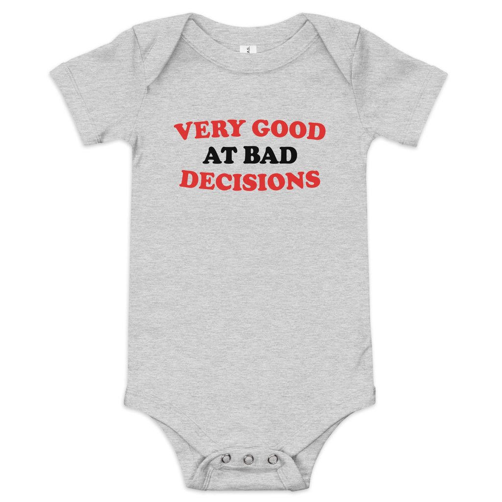 Very Good At Bad Decisions Kid's Onesie