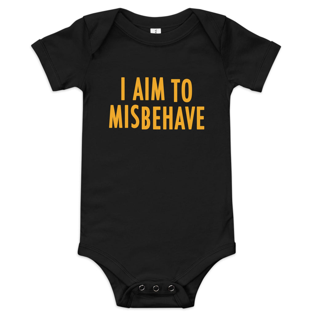 I Aim To Misbehave Kid's Onesie