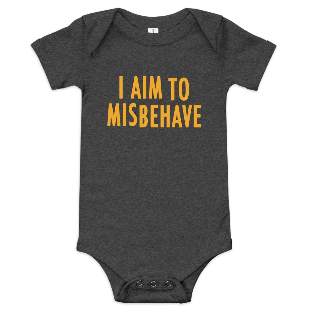 I Aim To Misbehave Kid's Onesie