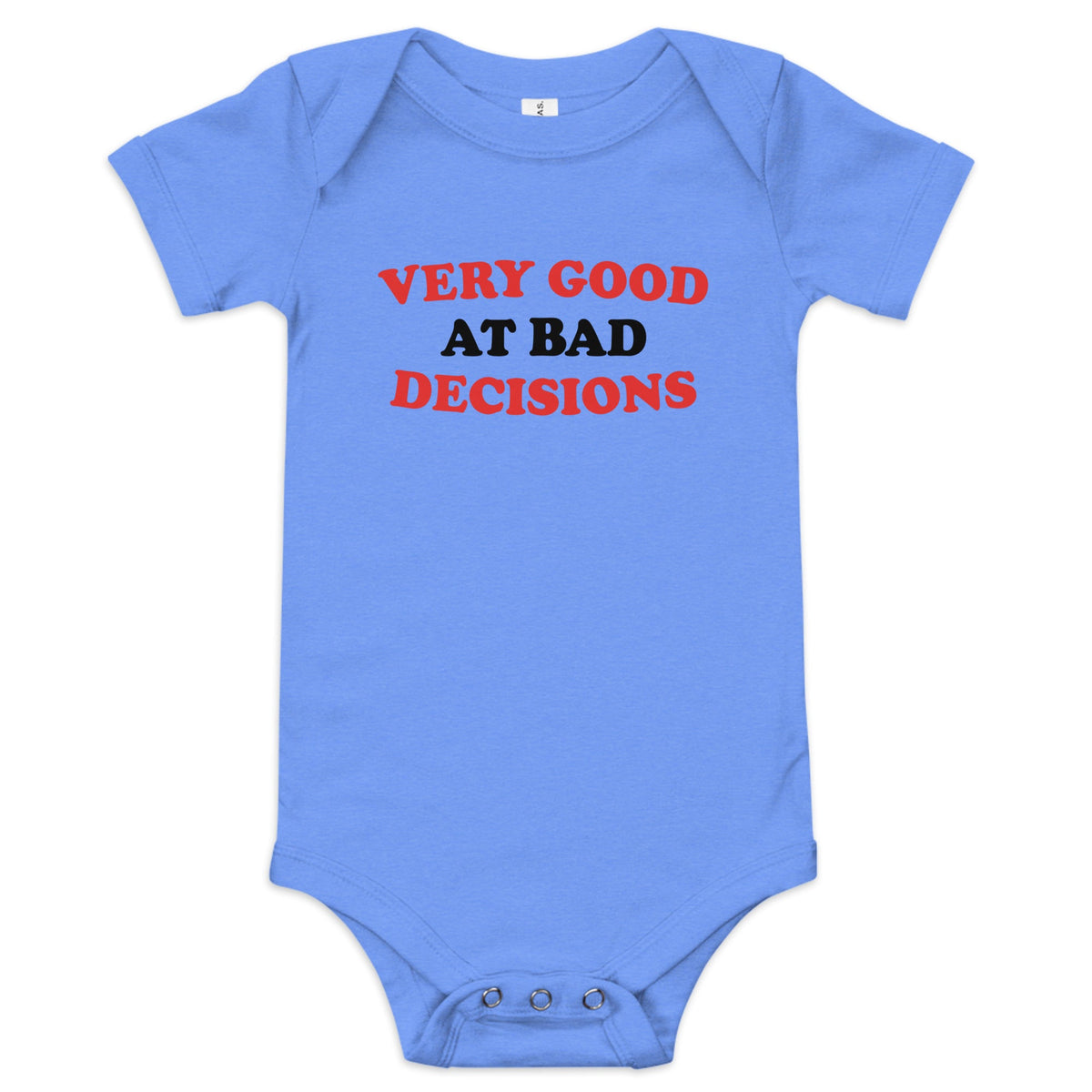 Very Good At Bad Decisions Kid's Onesie