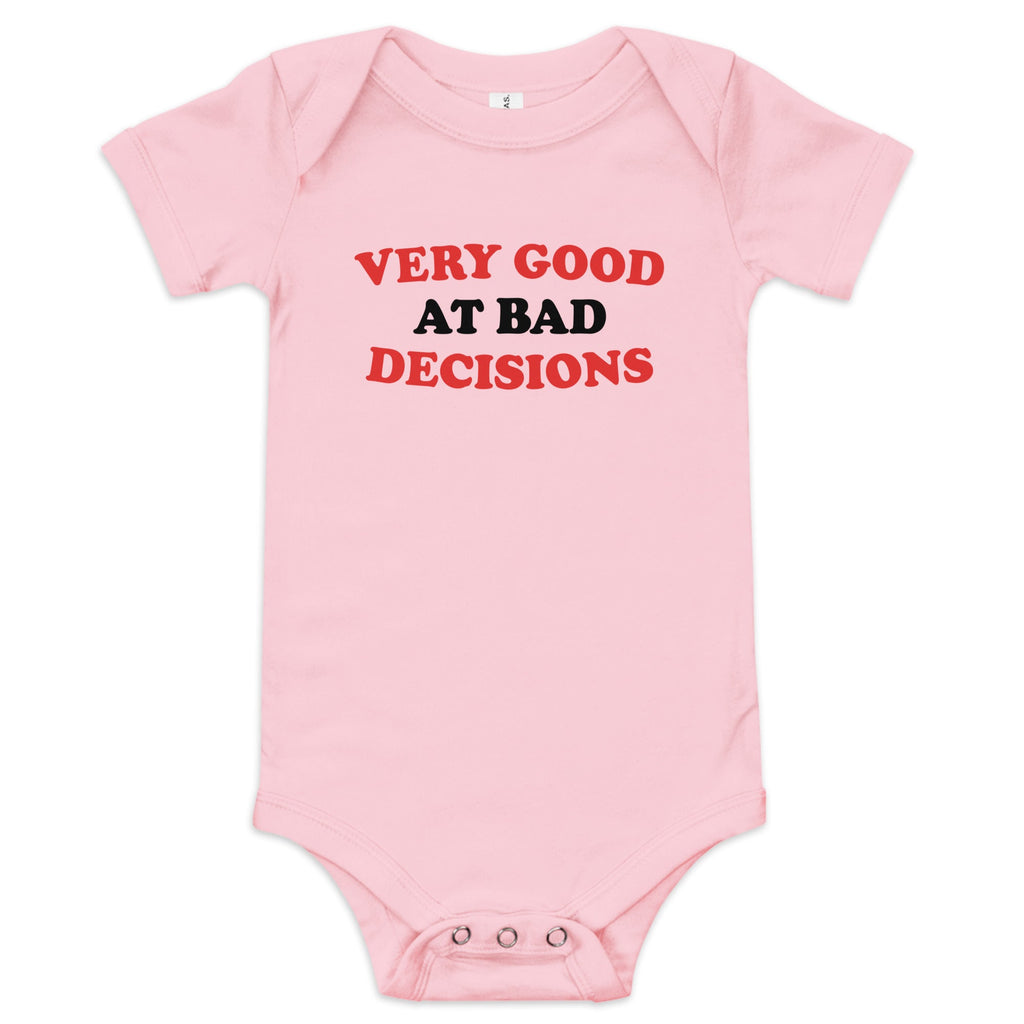 Very Good At Bad Decisions Kid's Onesie