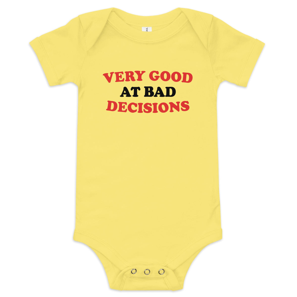 Very Good At Bad Decisions Kid's Onesie