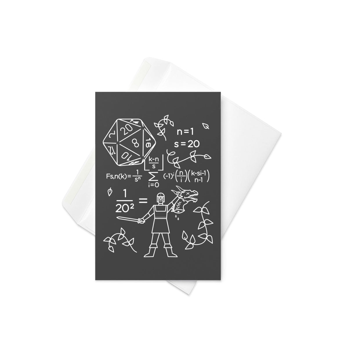 The Science Of A RPG Greeting Card