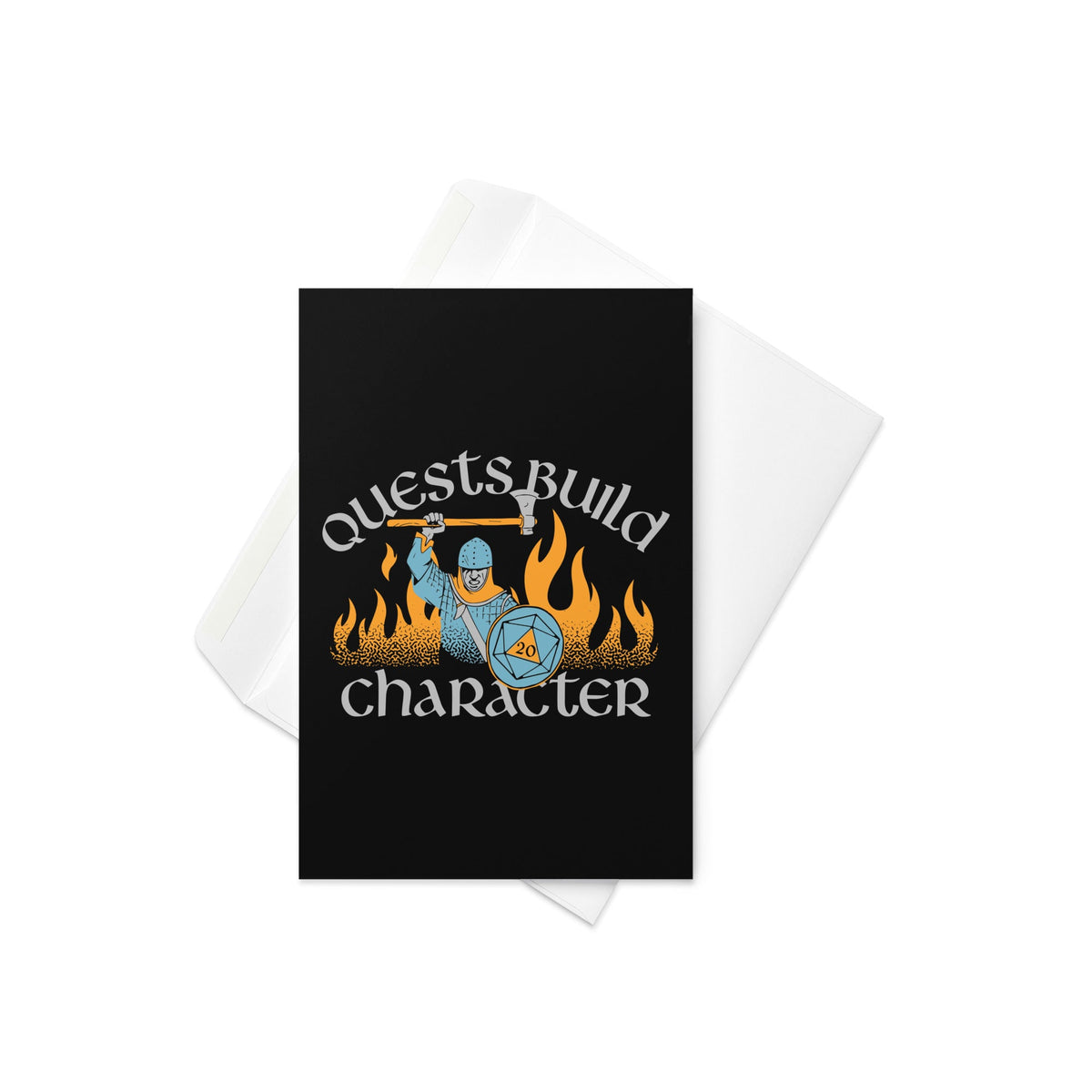 Quests Build Character Greeting Card