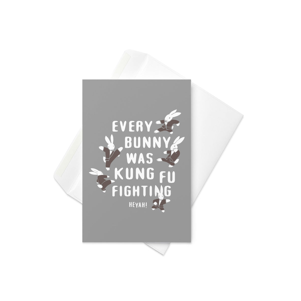 Every Bunny Was Kung Fu Fighting Greeting Card