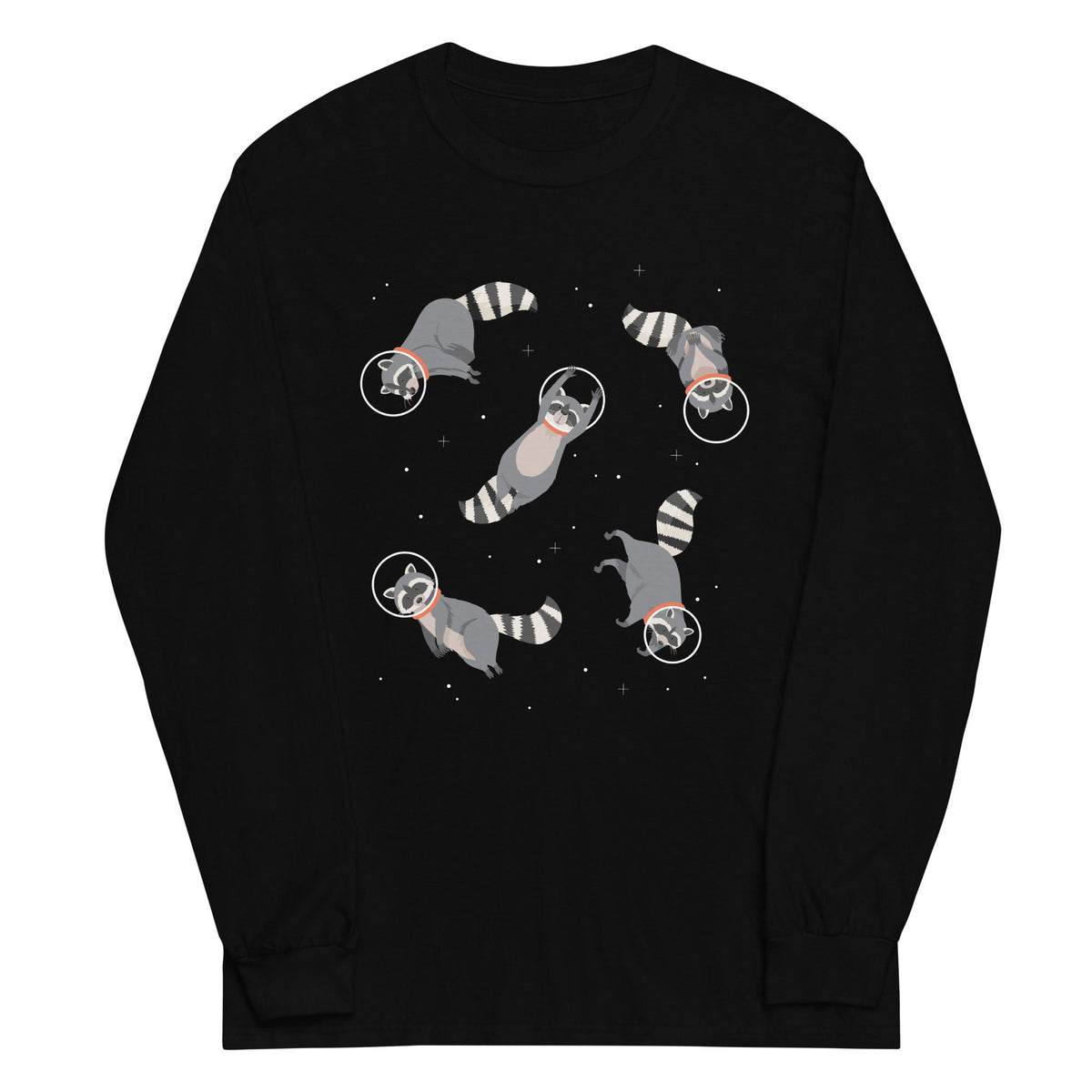Raccoons In Space Unisex Long Sleeve Tee product image 1