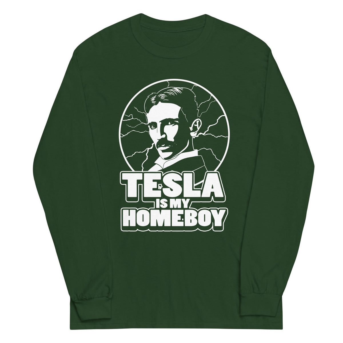 Tesla Is My Homeboy Unisex Long Sleeve Tee product image 4