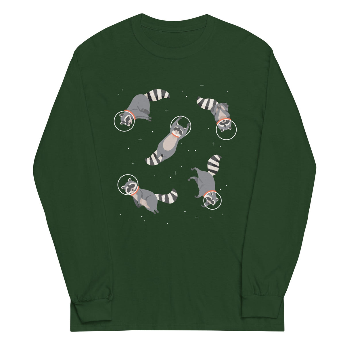 Raccoons In Space Unisex Long Sleeve Tee product image 4