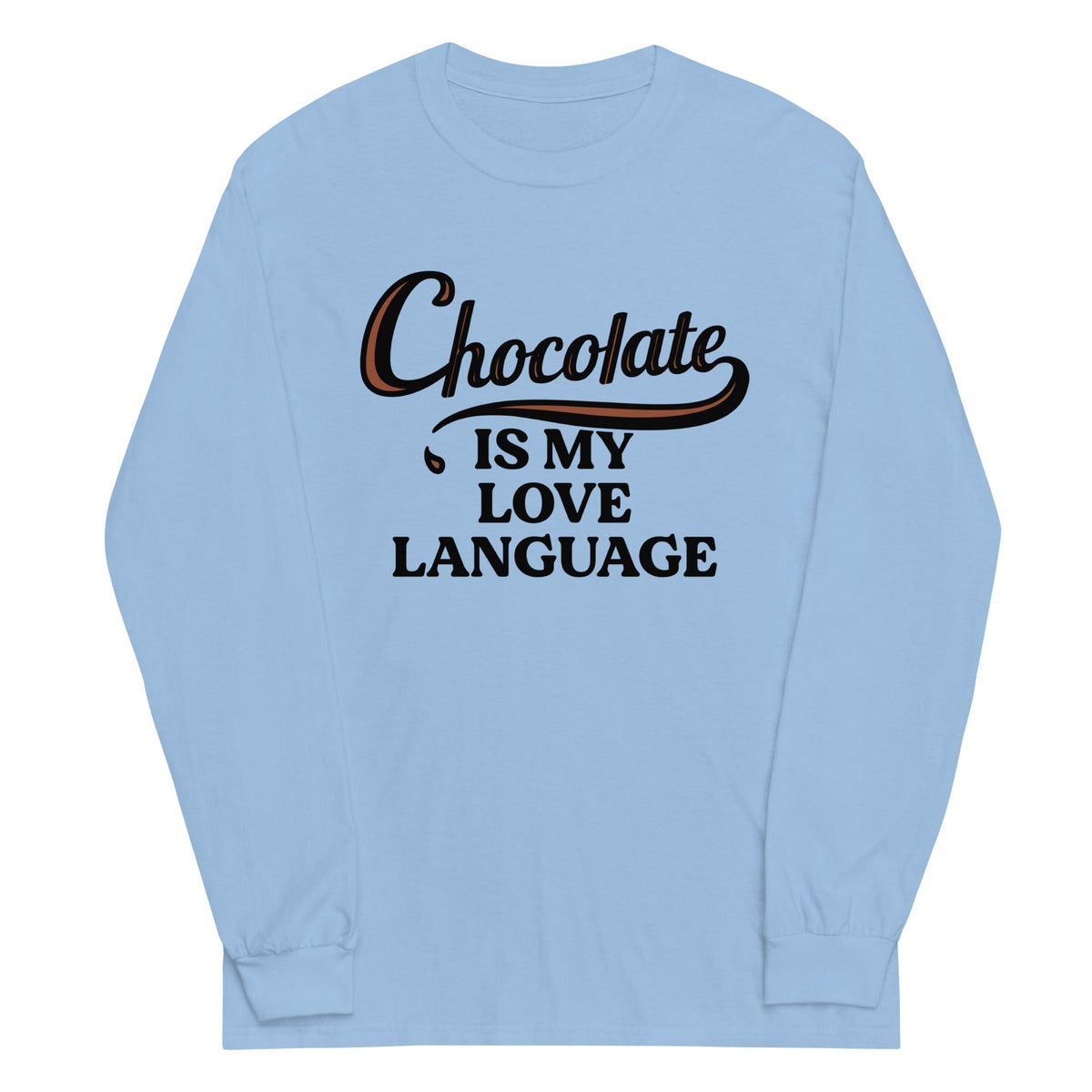 Chocolate Is My Love Language Unisex Long Sleeve Tee product image 2