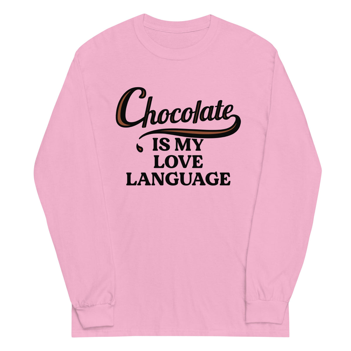 Chocolate Is My Love Language Unisex Long Sleeve Tee product image 4