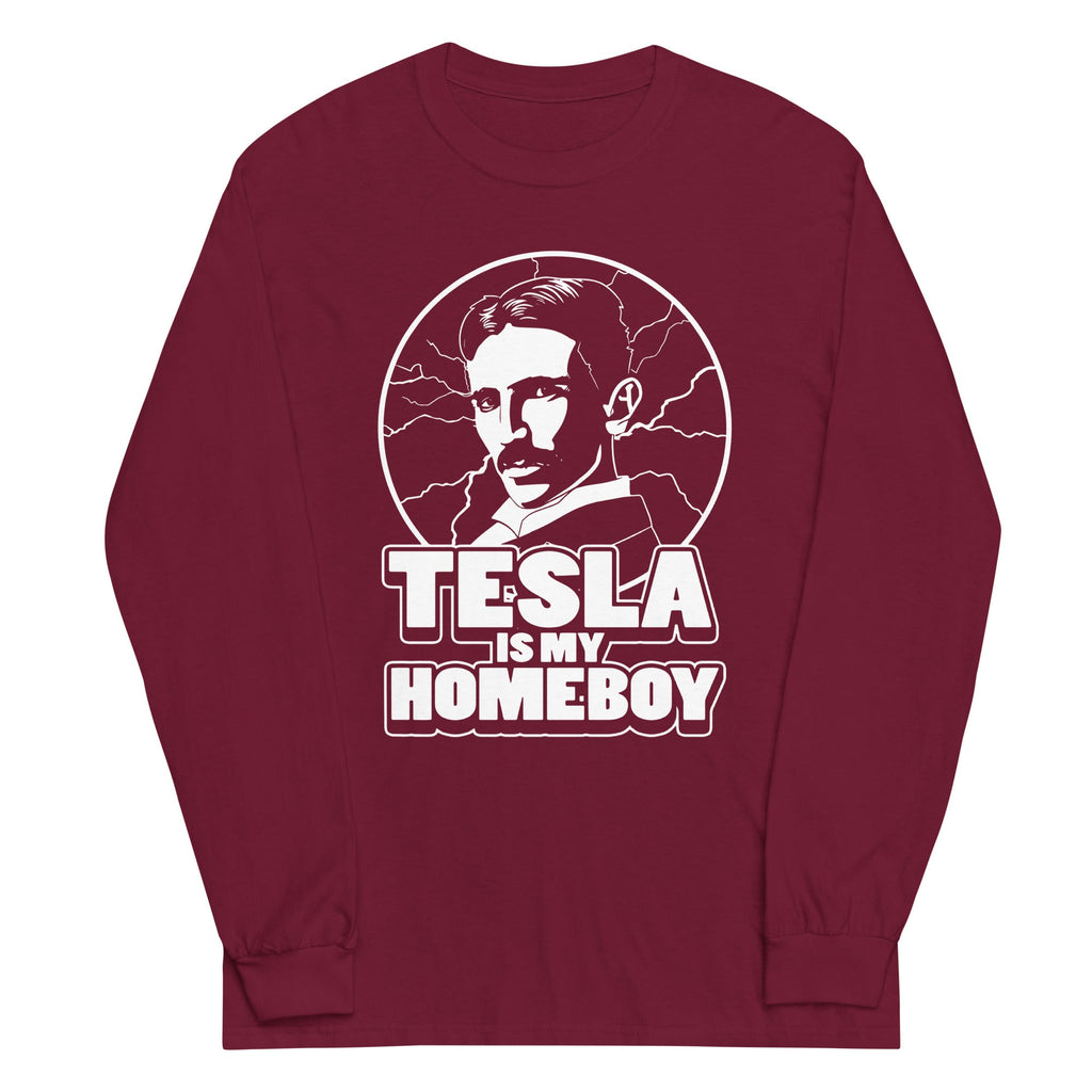 Tesla Is My Homeboy Unisex Long Sleeve Tee product image 3