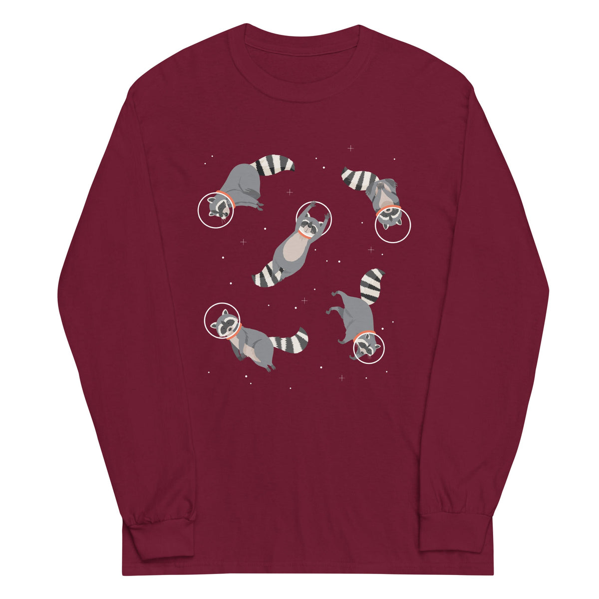 Raccoons In Space Unisex Long Sleeve Tee product image 3