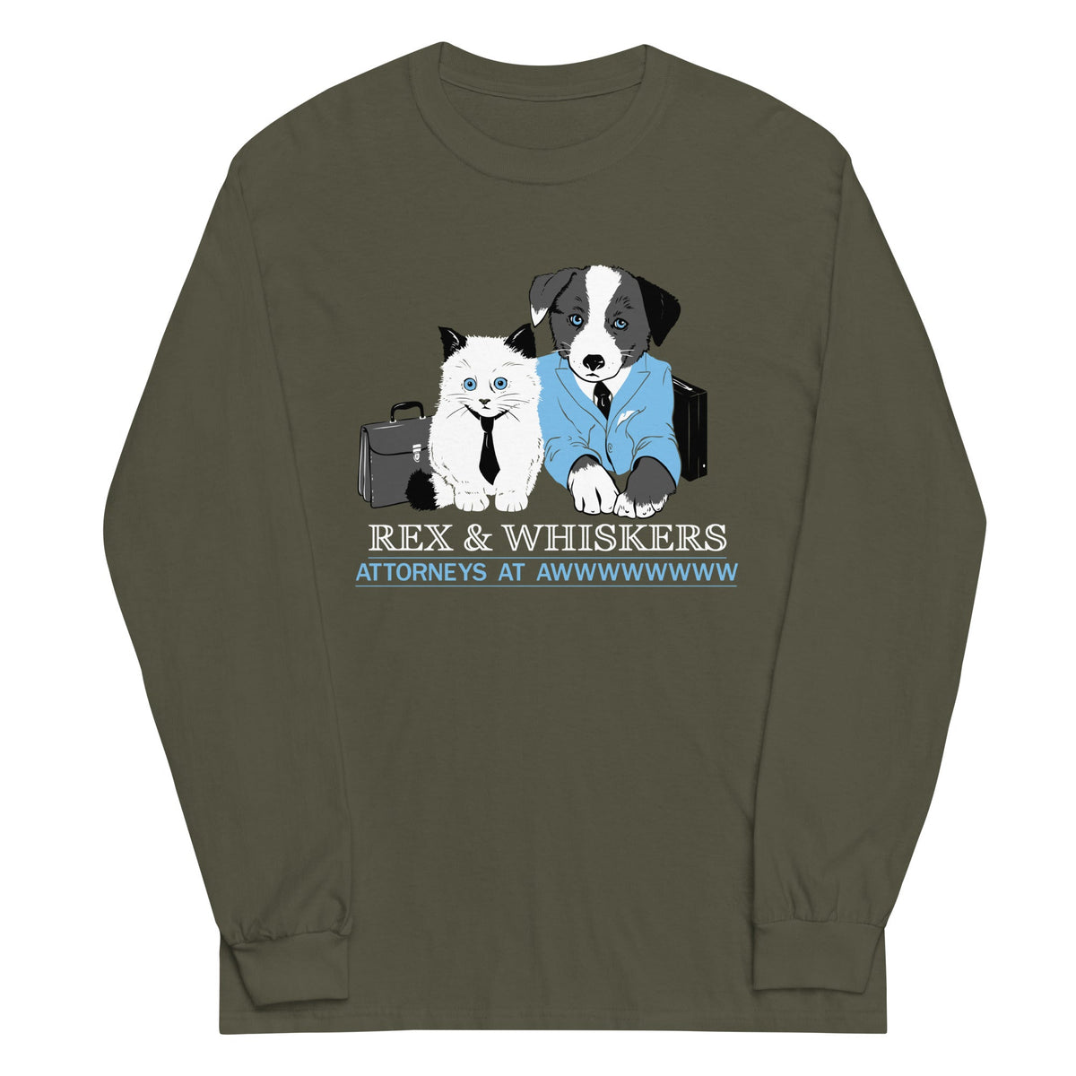 Rex and Whiskers Attorneys Unisex Long Sleeve Tee product image 1