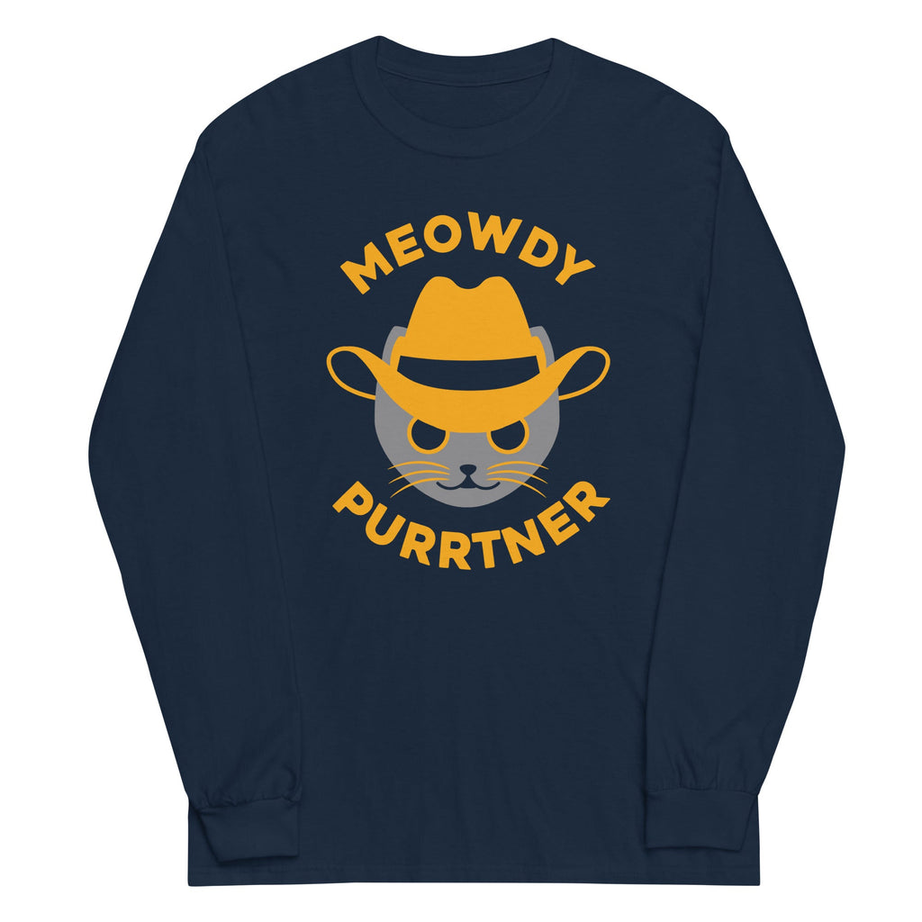 Meowdy Purrtner Unisex Long Sleeve Tee product image 1