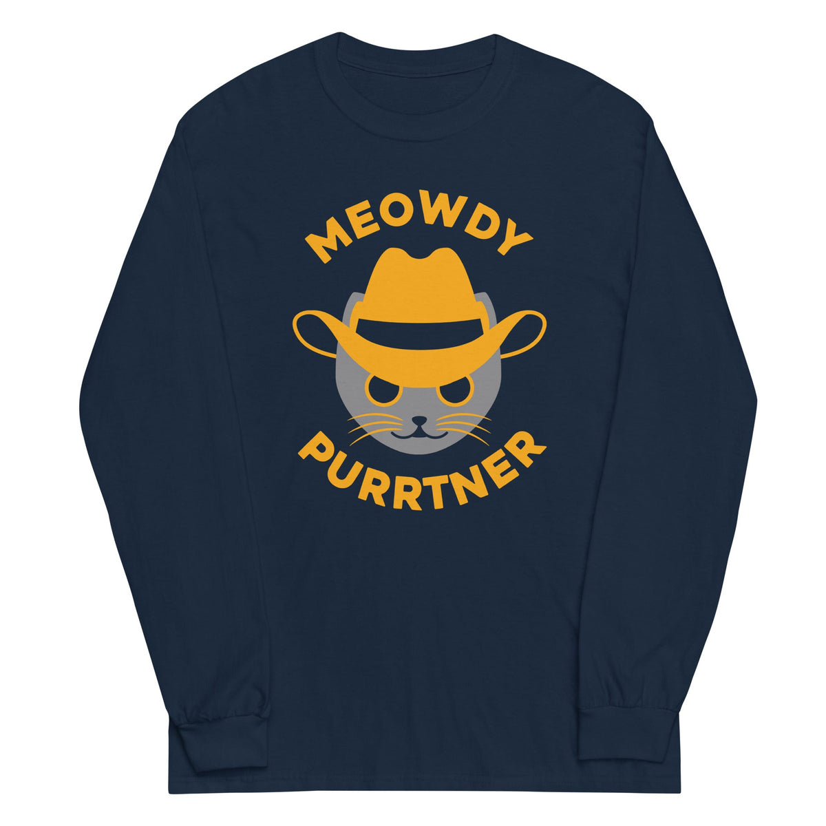 Meowdy Purrtner Unisex Long Sleeve Tee product image 1