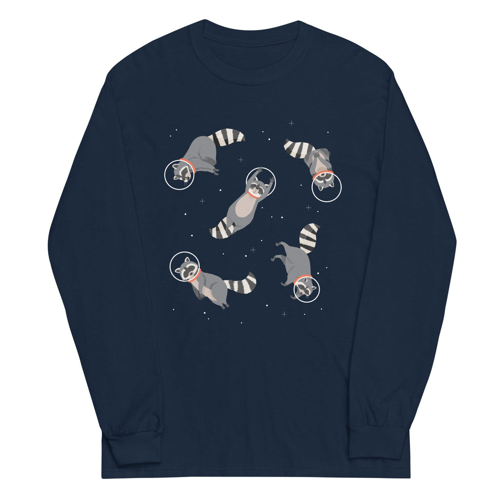 Raccoons In Space Unisex Long Sleeve Tee product image 2