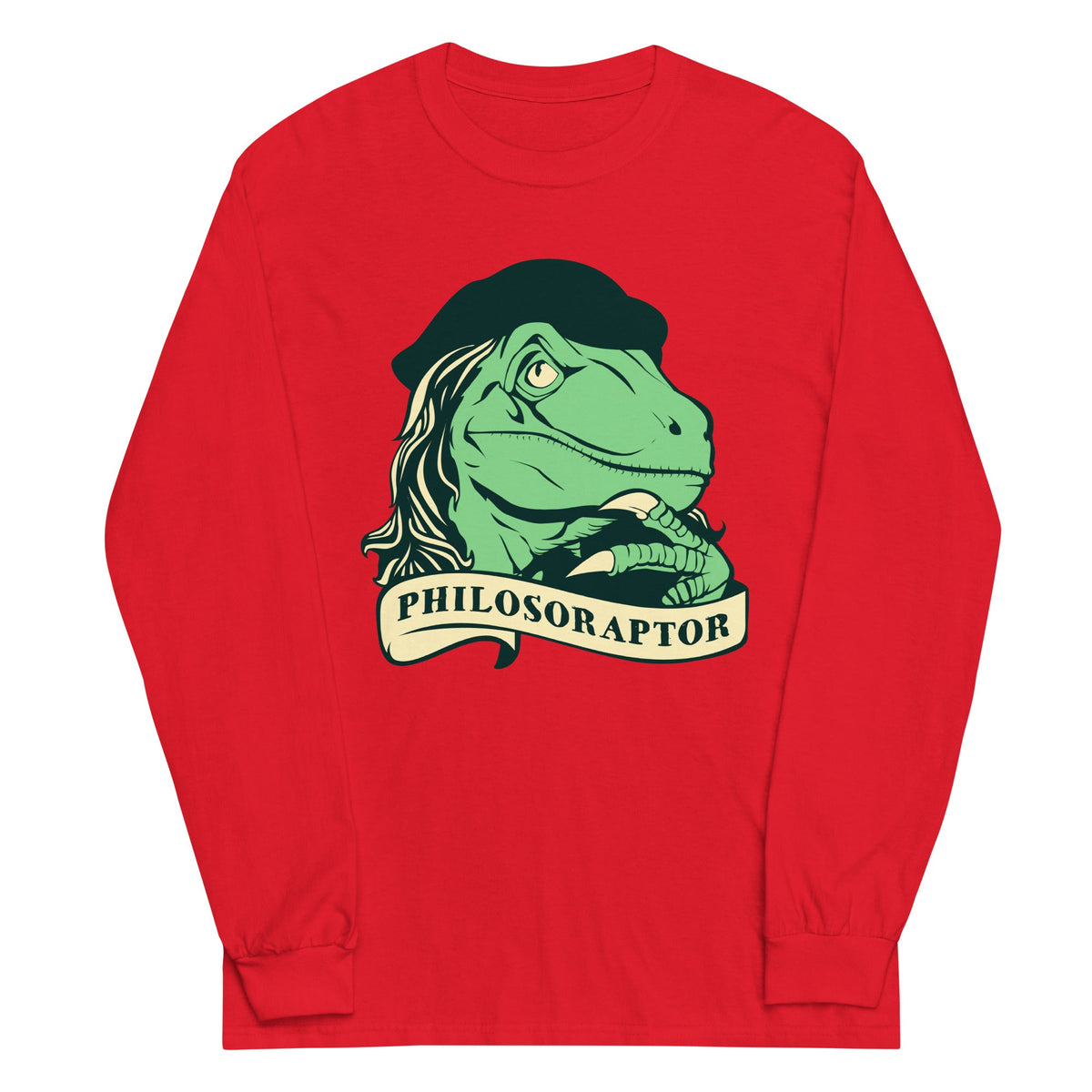 Philosoraptor Unisex Long Sleeve Tee product image 3