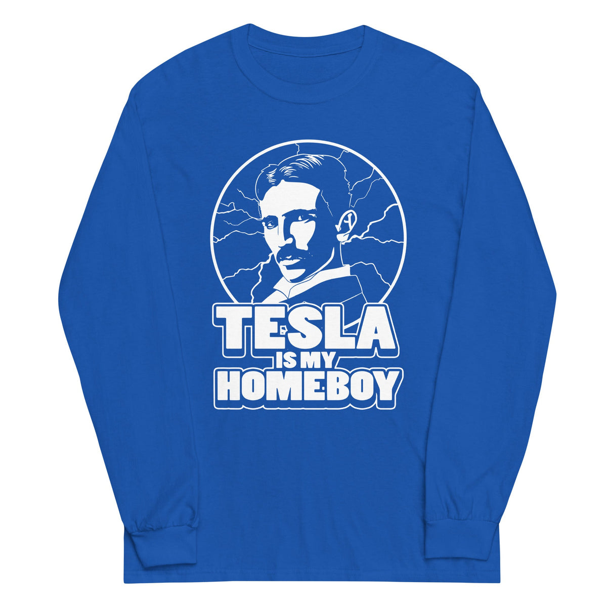 Tesla Is My Homeboy Unisex Long Sleeve Tee product image 5