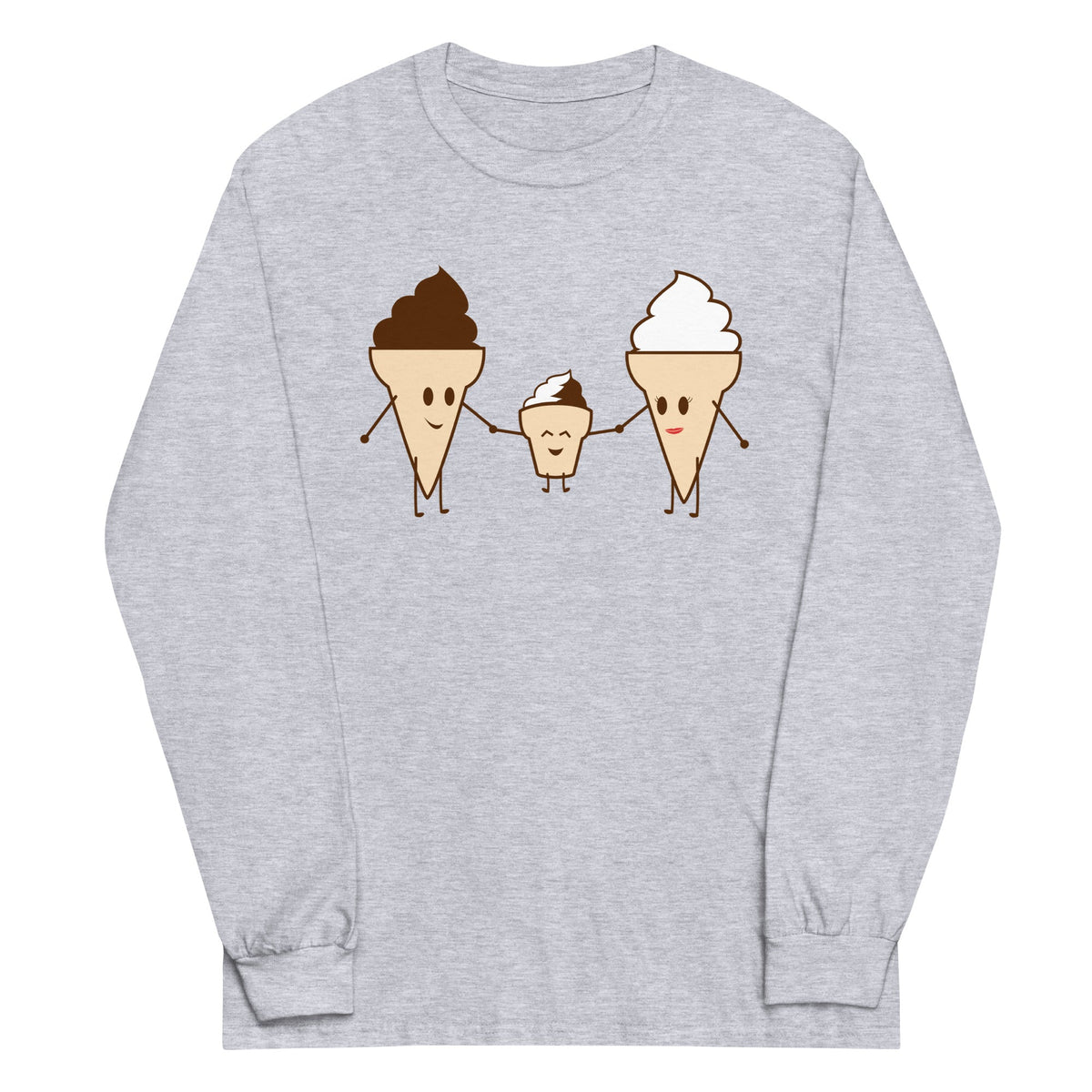 Ice Cream Family Unisex Long Sleeve Tee product image 4