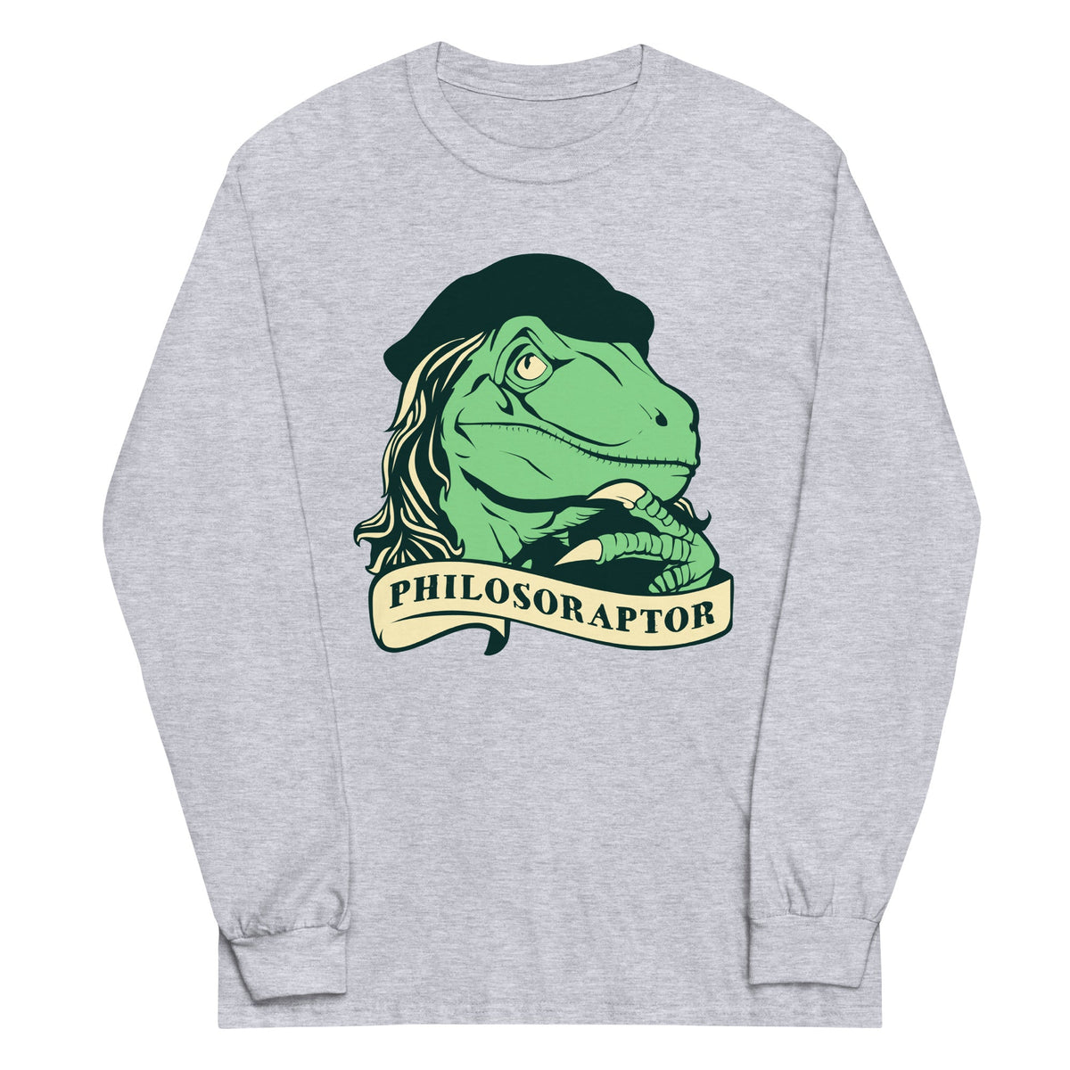 Philosoraptor Unisex Long Sleeve Tee product image 4