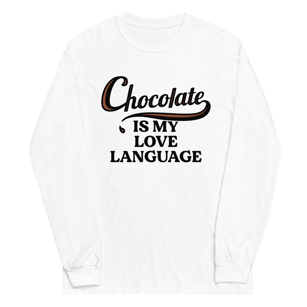 Chocolate Is My Love Language Unisex Long Sleeve Tee product image 5