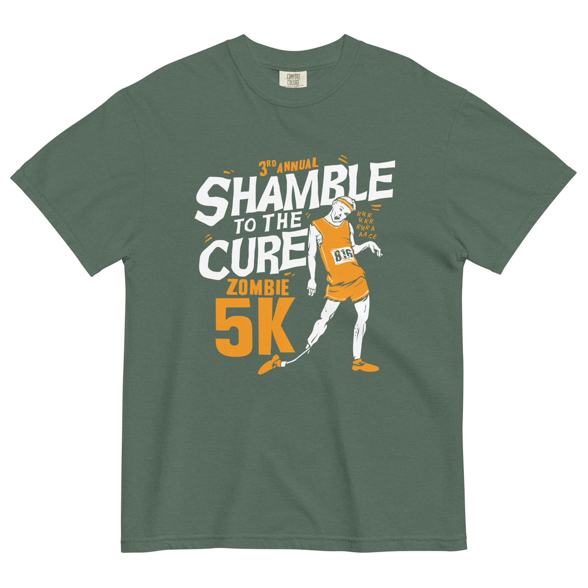 Shamble To The Cure Zombie 5K Men's Relaxed Fit Tee product image 5
