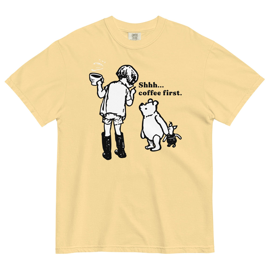 Shhh Coffee First Men's Relaxed Fit Tee product image 2