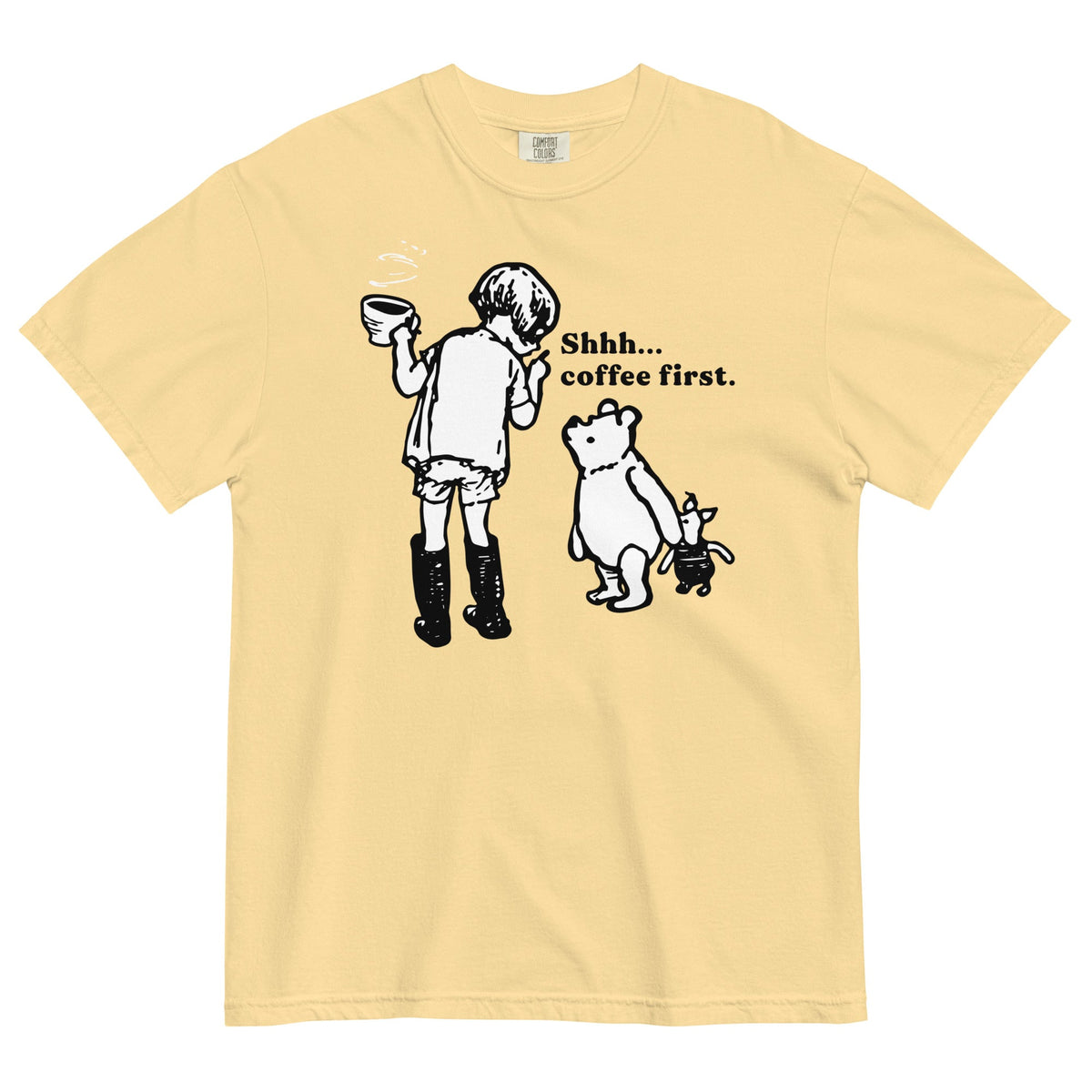 Shhh Coffee First Men's Relaxed Fit Tee product image 2