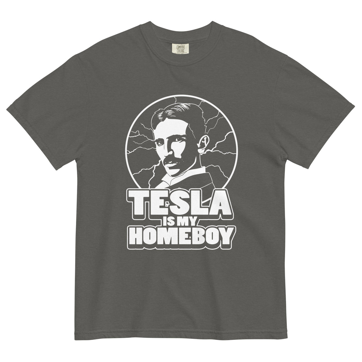 Tesla Is My Homeboy Men's Relaxed Fit Tee product image 4