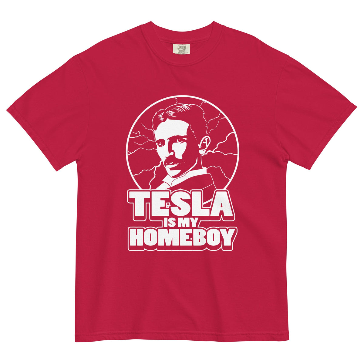 Tesla Is My Homeboy Men's Relaxed Fit Tee product image 2