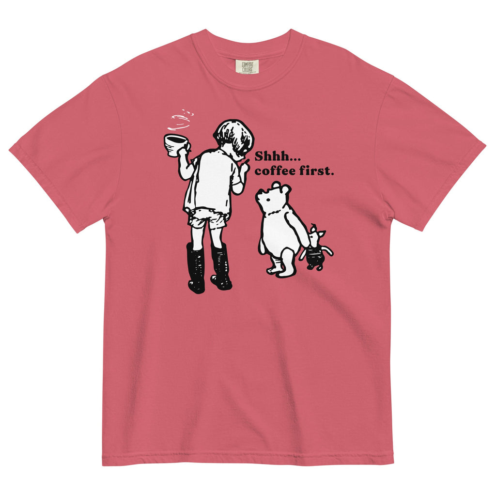 Shhh Coffee First Men's Relaxed Fit Tee product image 4