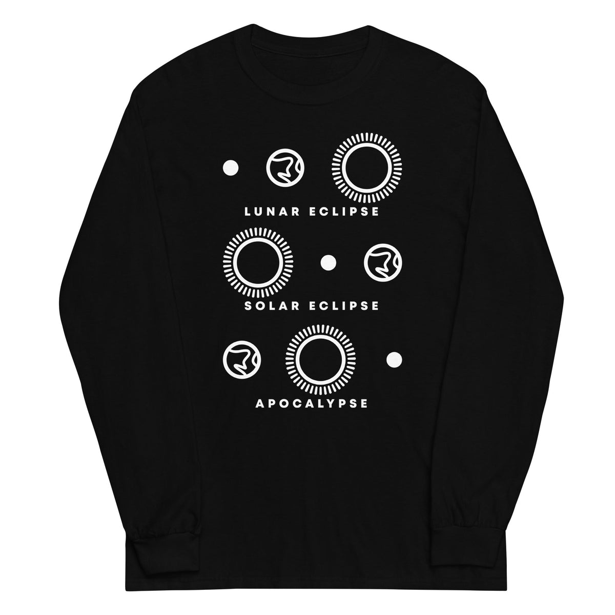 Lunar Eclipse Solar Apocalypse Unisex Long Sleeve Tee product image 2