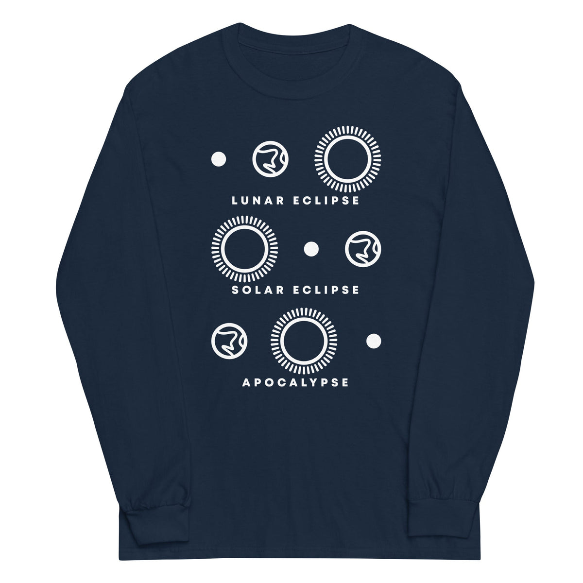 Lunar Eclipse Solar Apocalypse Unisex Long Sleeve Tee product image 4