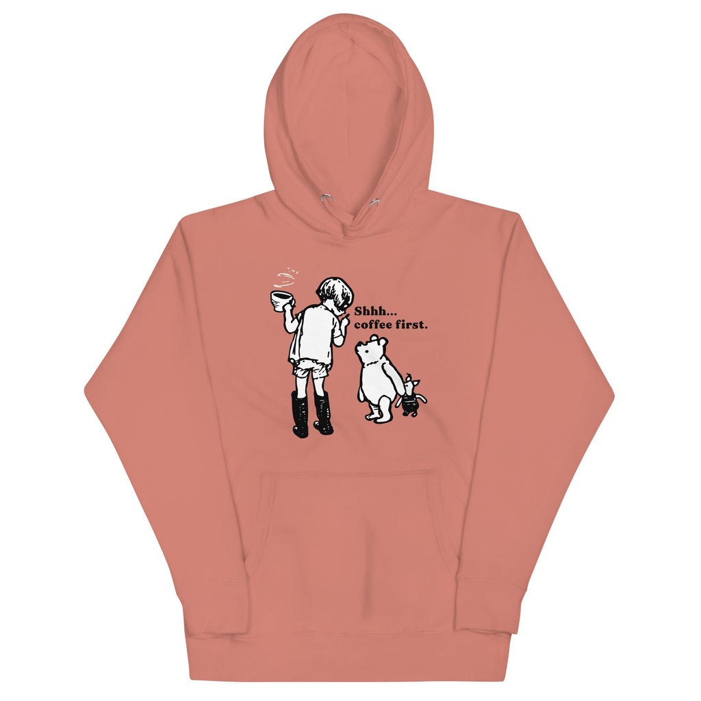 Shhh Coffee First Unisex Hoodie product image 2