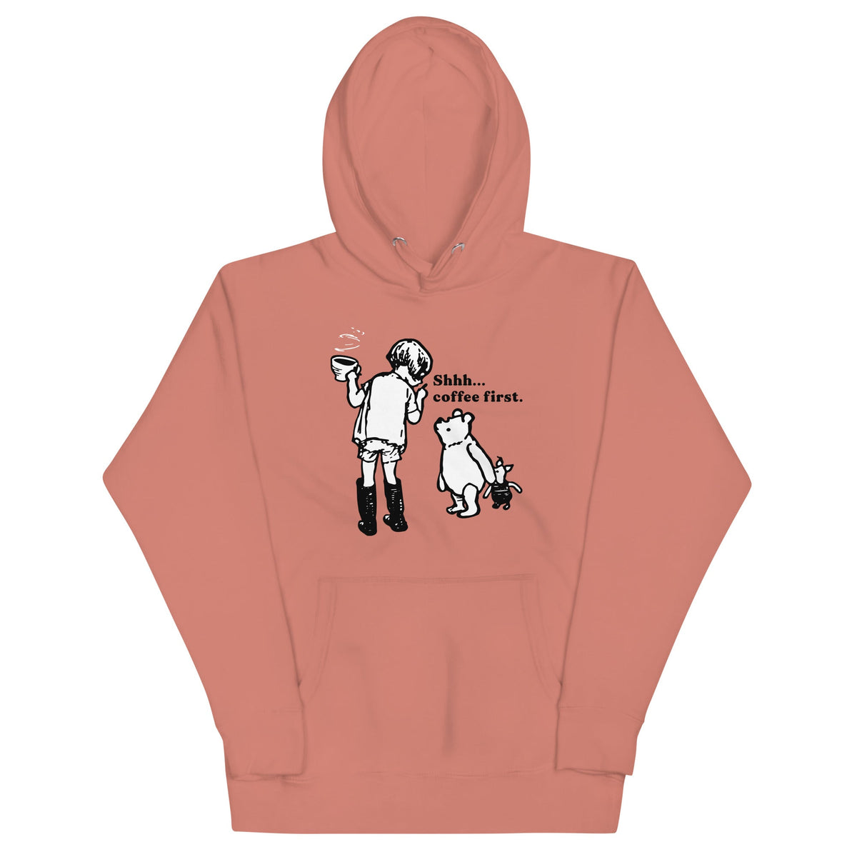 Shhh Coffee First Unisex Hoodie product image 2