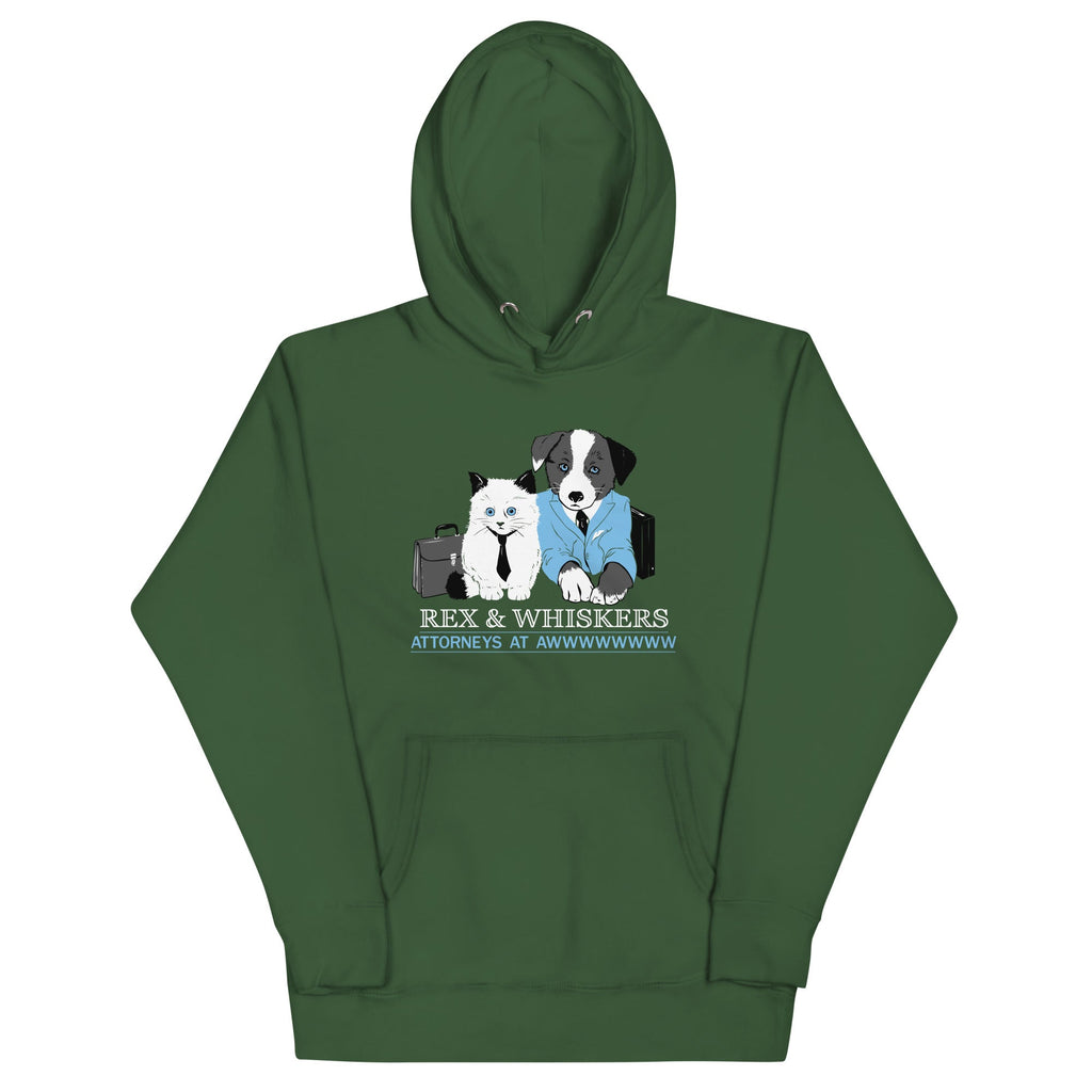 Rex and Whiskers Attorneys Unisex Hoodie product image 3