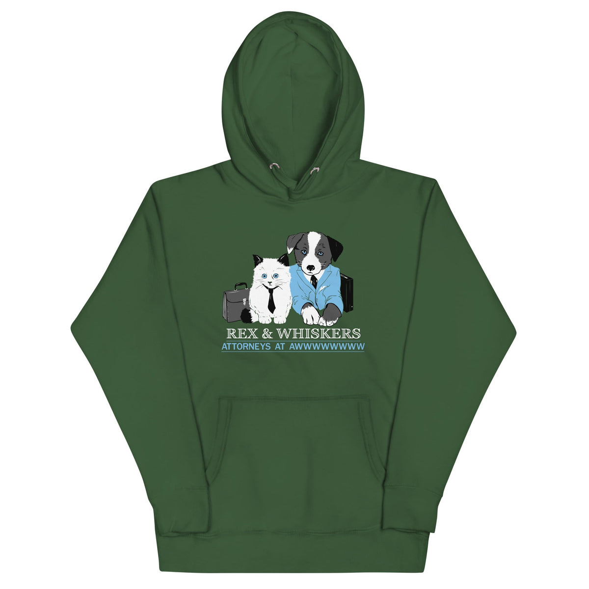 Rex and Whiskers Attorneys Unisex Hoodie product image 3