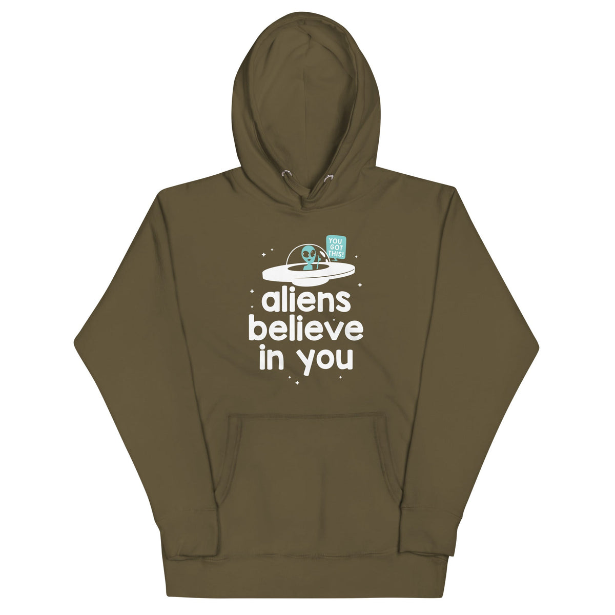 Aliens Believe In You Unisex Hoodie product image 7