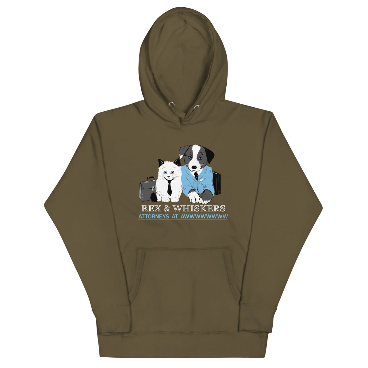 Rex and Whiskers Attorneys Unisex Hoodie product image 1