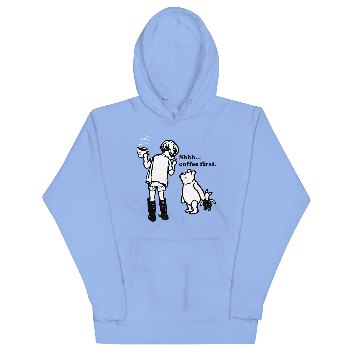 Shhh Coffee First Unisex Hoodie product image 3
