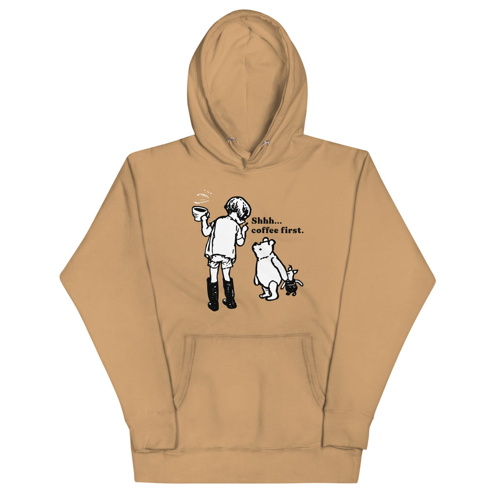 Shhh Coffee First Unisex Hoodie product image 4