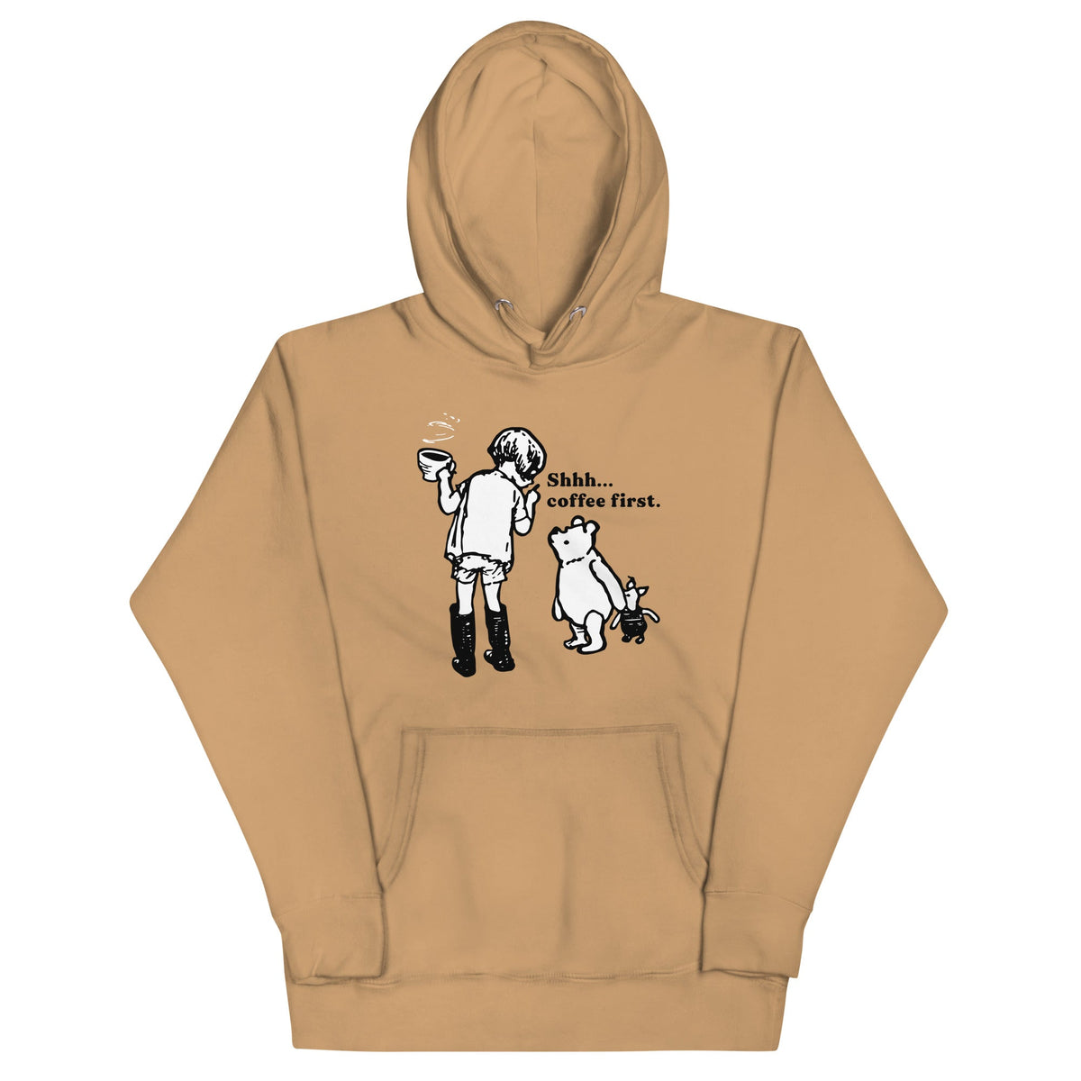 Shhh Coffee First Unisex Hoodie product image 4