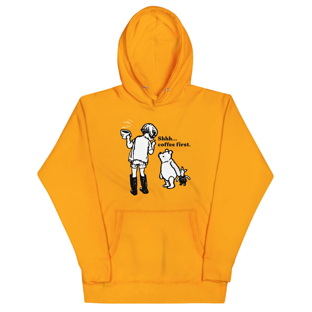 Shhh Coffee First Unisex Hoodie product image 5