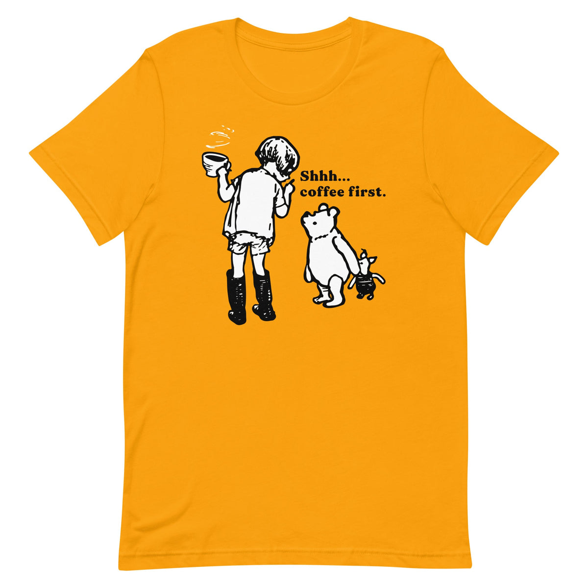 Shhh Coffee First Men's Signature Tee product image 2