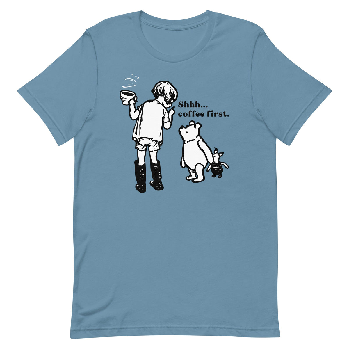 Shhh Coffee First Men's Signature Tee product image 4