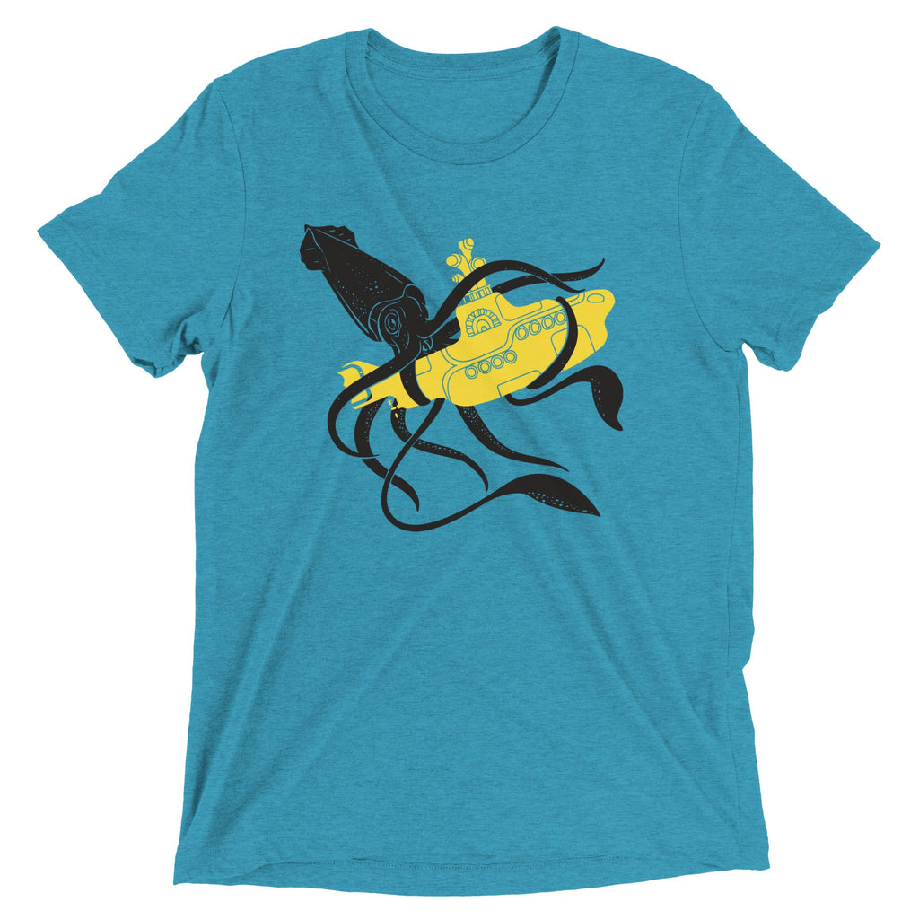 Squid Sub Battle Men's Tri-Blend Tee product image 5