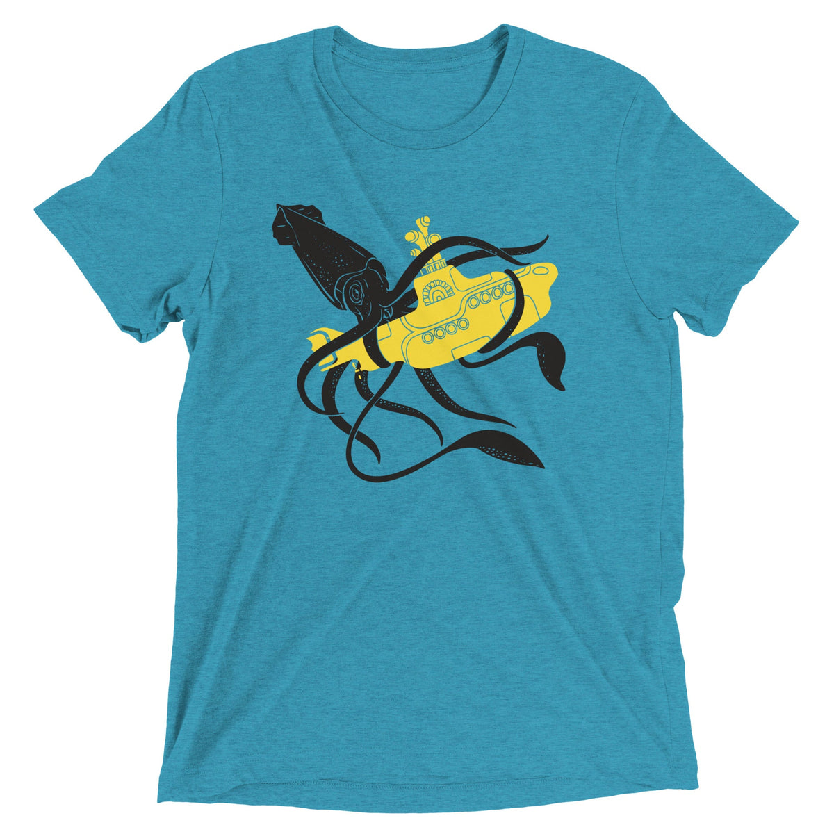 Squid Sub Battle Men's Tri-Blend Tee product image 5