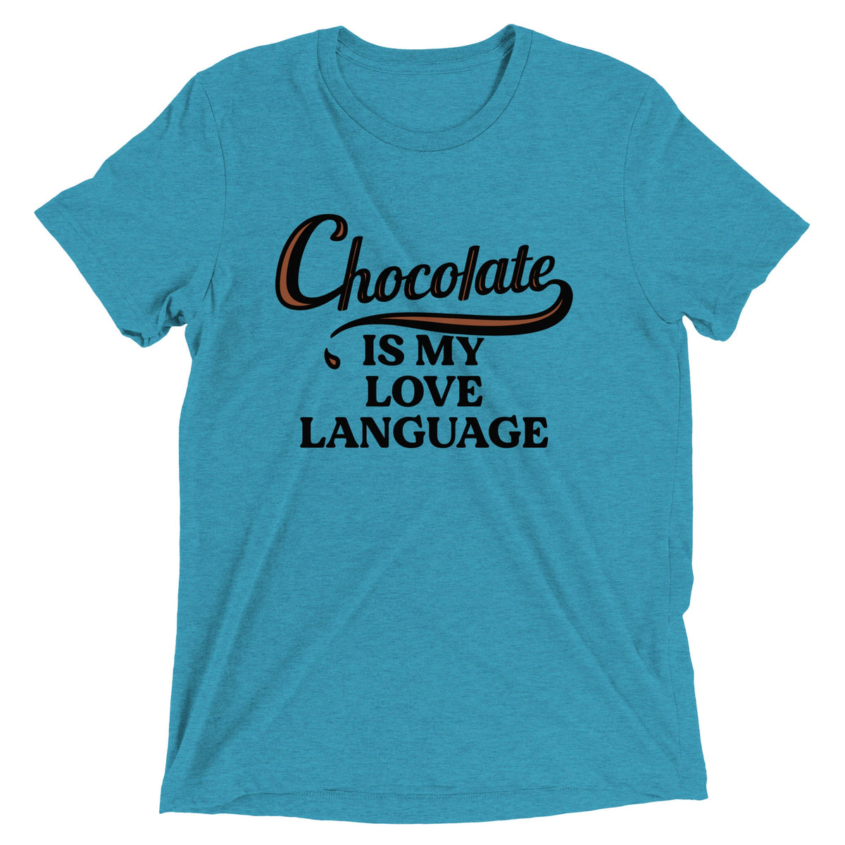 Chocolate Is My Love Language Men's Tri-Blend Tee product image 3