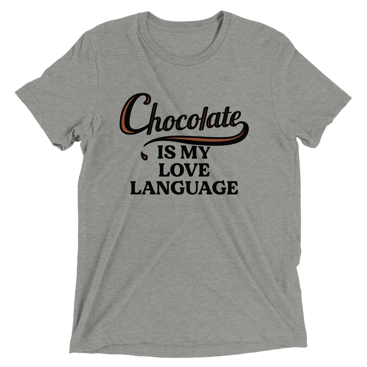 Chocolate Is My Love Language Men's Tri-Blend Tee product image 5