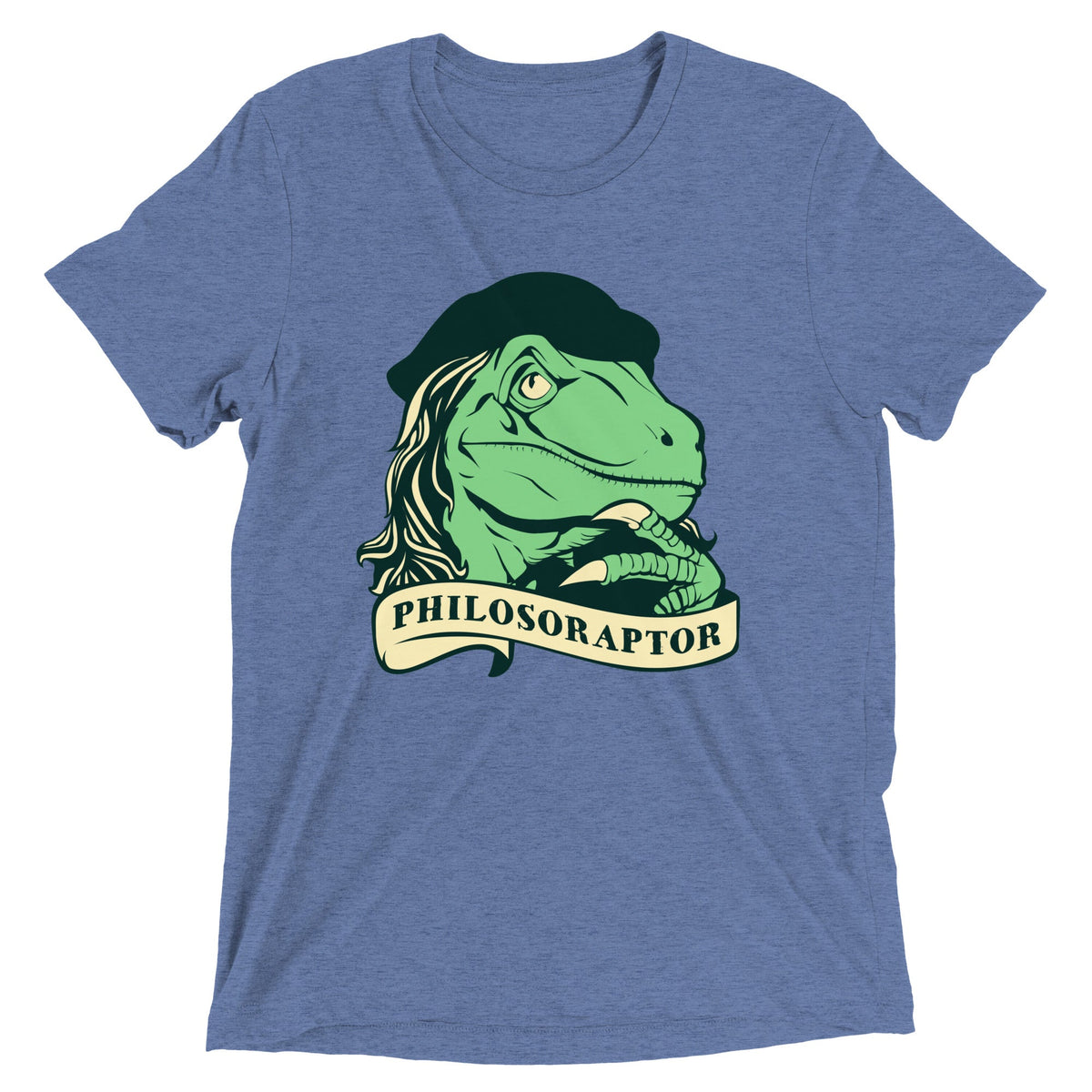 Philosoraptor Men's Tri-Blend Tee product image 4